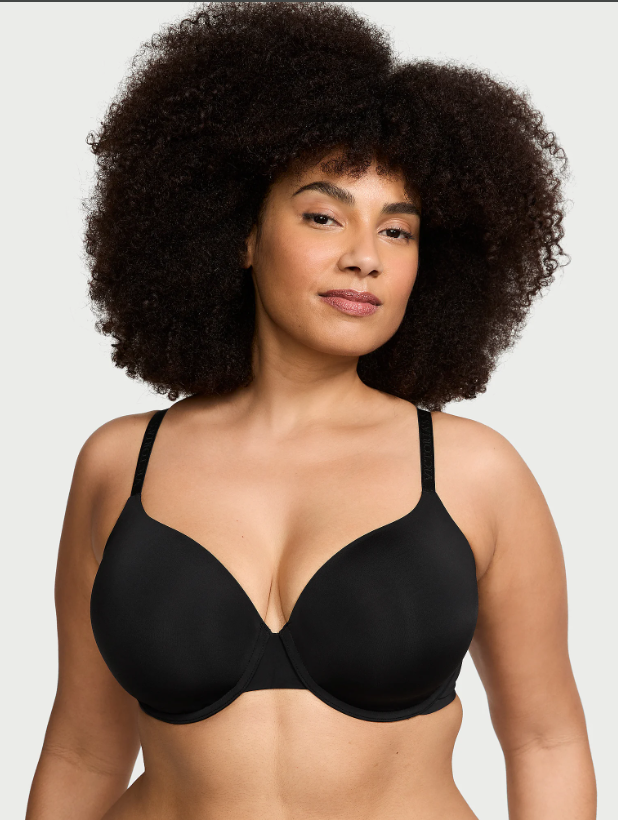 DUMMY - Brasier Victoria Secret de cobertura total con forro ligero ribete  Negro - 34C
